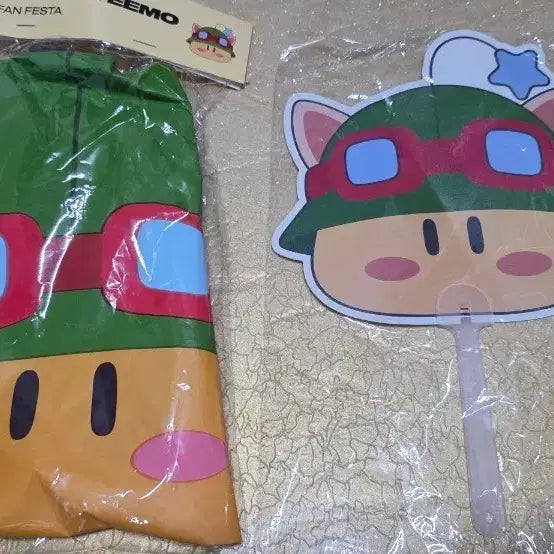 [BUNJANG] Dream Dooly x Teemo Fan Set (Fan & Balloon) / 꿈돌이x티모 부채와 풍선 팝니다