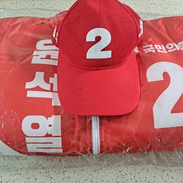 [BUNJANG] Yoon Suk-yeol 20th Presidential Election Campaign Padded Jumper & Hat Set / 윤석열 20대 대선 선거운동복 패딩 점퍼 모자