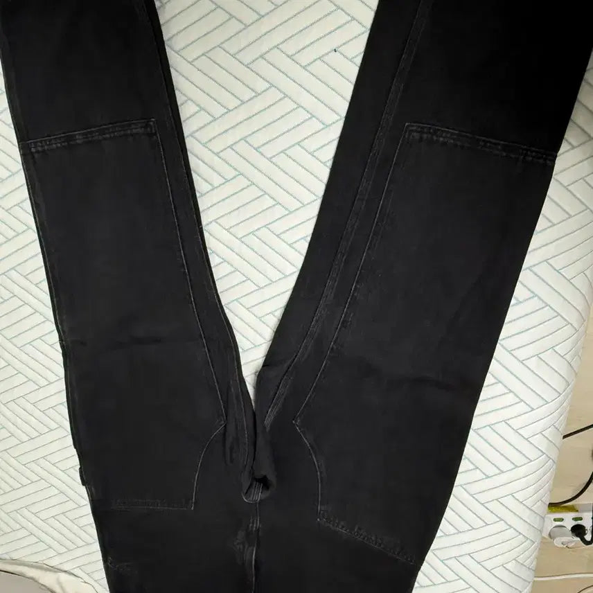 [BUNJANG] Carhartt WIP Smith Denim Double Knee Pants Black Stone Washed 31-32 / 칼하트 WIP 스미스 데님 더블 니 팬츠 블랙 스톤 워시드 31-32