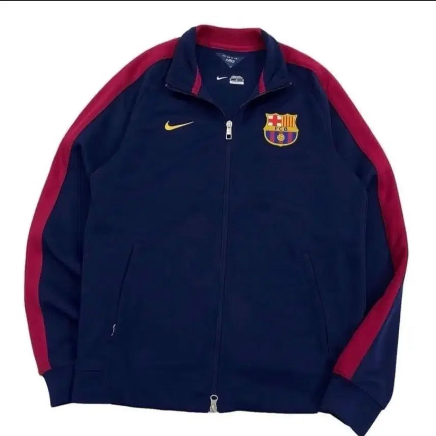 [BUNJANG] FC Barcelona 14/15 Season Track Top Zip-Up Jersey L / 바르셀로나 져지 트랙탑 집업
