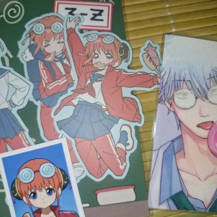[BUNJANG] Gintoki Kagura Sticker Bundle Set / 은혼 카구라 스티커, 긴토키 포카 일괄 판매