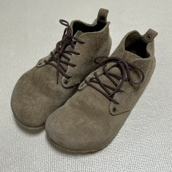[BUNJANG] Birkenstock Dundee Suede Boots Taupe Khaki Beige Vintage / 00s 버켄스탁 던디 슈즈 260