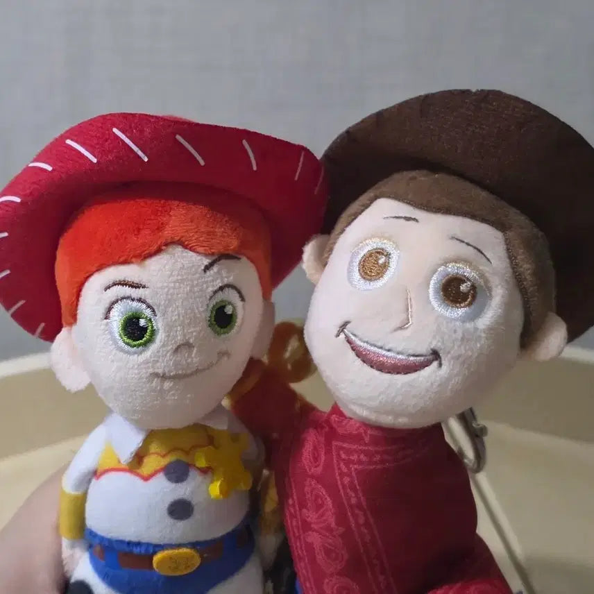 [BUNJANG] Toy Story Woody & Jessie Doll Keychains Bundle Set / 일괄 토이 스토리 우디 제시 인형 키링