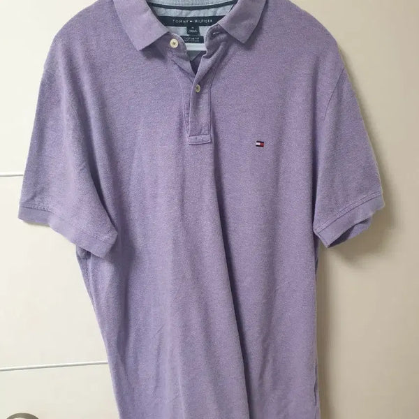 [BUNJANG] Tommy Hilfiger Purple Polo Shirt M / 타미힐피거 퍼플 카라티 M