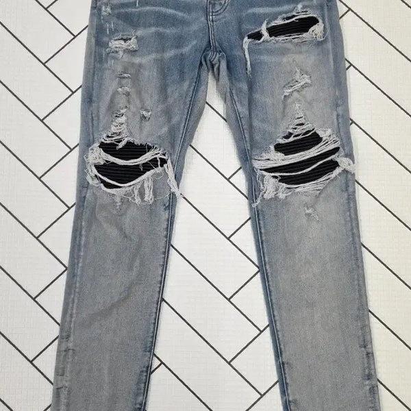 [BUNJANG]  Amiri Distressed Washing Jeans Size 32 / 아미리 디스트레스드 워싱 청바지.   싸이즈 32