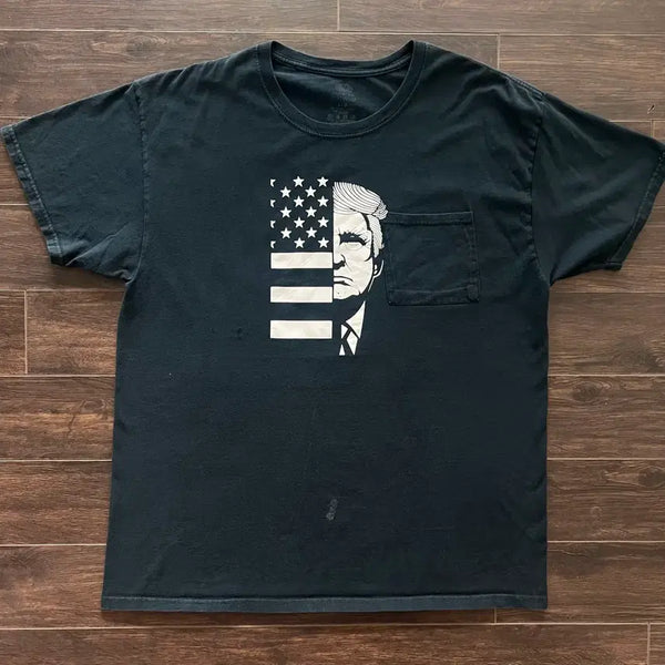 [BUNJANG] US Vintage Trump Presidential Graphic Pocket T-Shirt / [L] 미국 빈티지 트럼프 대통령 그래픽 포켓 티셔츠