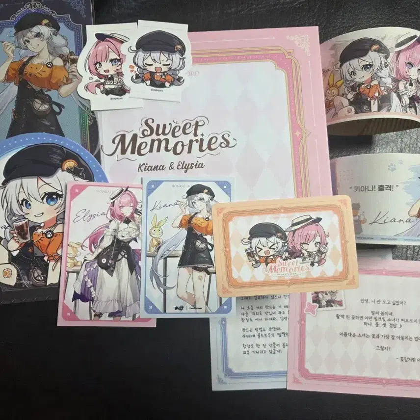 [BUNJANG] Honkai Impact 3rd x Sweet Coffee Collaboration Acrylic Stand & Merchandise Set / 붕괴 3rd 달콤 커피 sweet memories 콜라보 세트