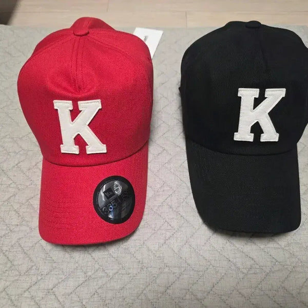 [BUNJANG] Kamien x Coin Seoul K Logo Ball Cap (Red, Black) / 카미엔 x 코인서울 케이 로고 볼캡 (레드,블랙)