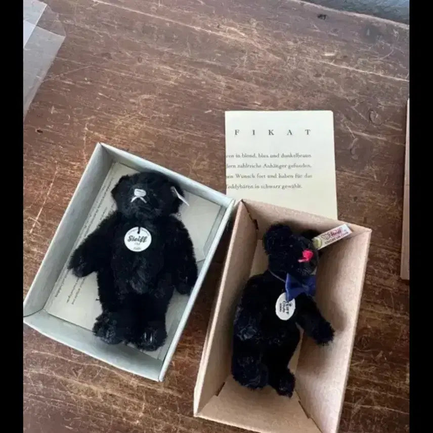 [BUNJANG] Steiff Alpaca Black Teddy Bear (2009 Annual Limited Edition) / 독일)빈티지 알파카 블랙 테디베어 슈타이프 (새상품)