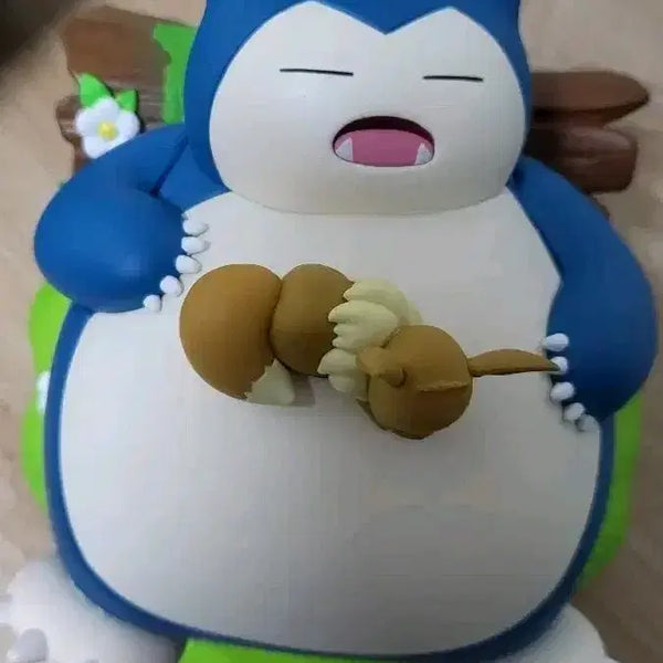 [BUNJANG] Funism Pokemon Snorlax & Eevee Figure / 퍼니즘 포켓몬스터 잠만보X이브이 피규어 팝니다.