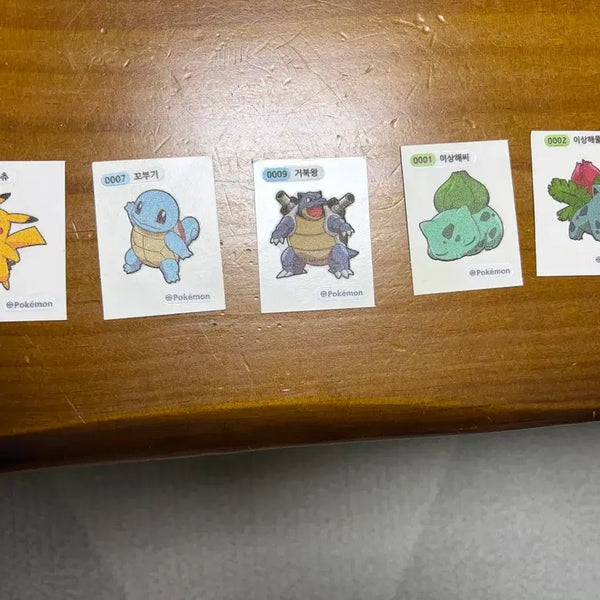 [BUNJANG] Pokemon Sticker Set / 포켓몬띠부실