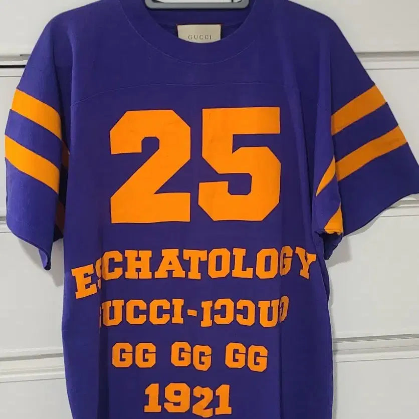 [BUNJANG] Gucci 25 EcatoLogi T-Shirt Purple Size S / 구찌 25 에카톨로지 고소영티셔츠 S