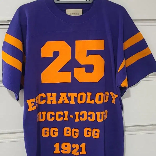 [BUNJANG] Gucci 25 EcatoLogi T-Shirt Purple Size S / 구찌 25 에카톨로지 고소영티셔츠 S
