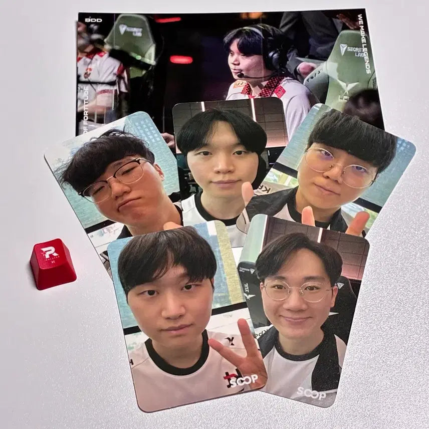 [BUNJANG] KT Rolster BDD Photocard + Postcard + Keycaps Set / msi kt 롤스터 포토카드 + 서비스 bdd 엽서, kt 키캡