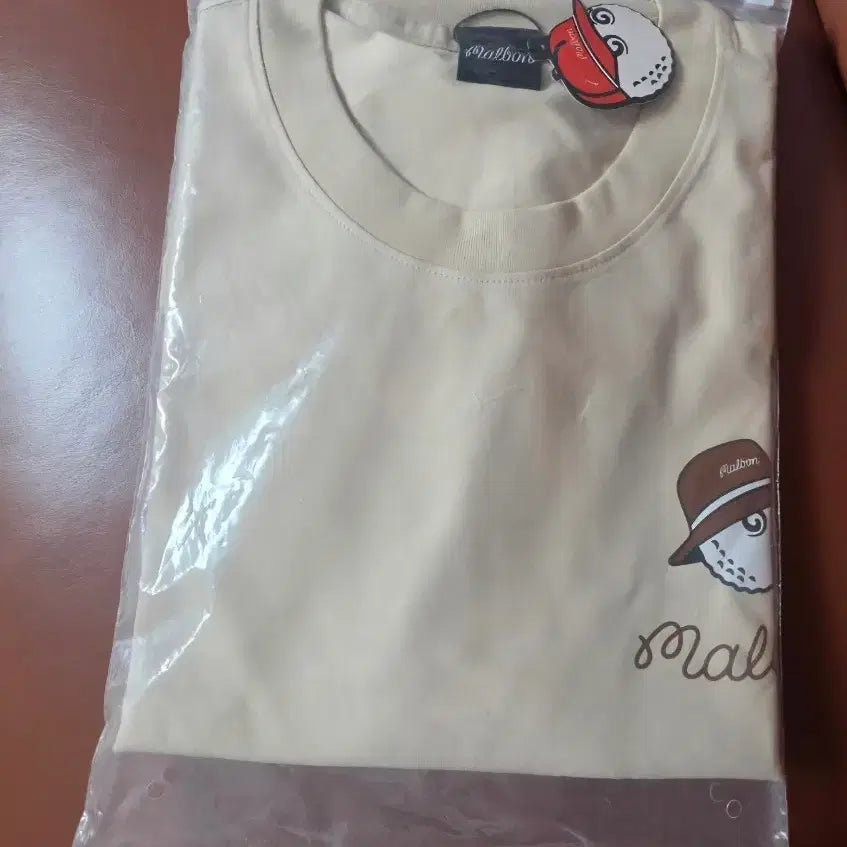 [BUNJANG] Malbon Golf Short Sleeve T-Shirt Beige / 말본 골프 반팔 티셔츠 베이지