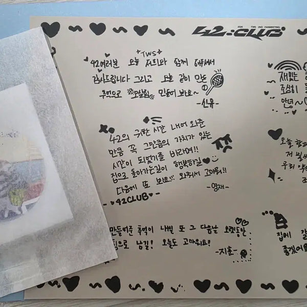 [BUNJANG] TWS Fan Meeting Sealed Sealing Sticker & Postcard Set / (미개봉) 투어스 팬미팅 띠부씰 .엽서