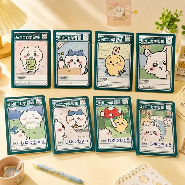 [BUNJANG] Chiikawa x Japonica Study Notebook - Hachiware & Usagi / 치이카와 자포니카 학습장 문구 노트 공책 하치와레 우사기