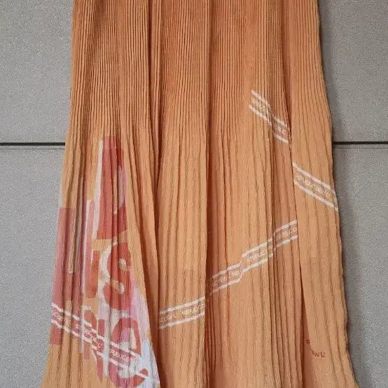 [BUNJANG] DEWL Pleated Skirt Orange / 듀엘 플리츠 스커트 오렌지 색상 66