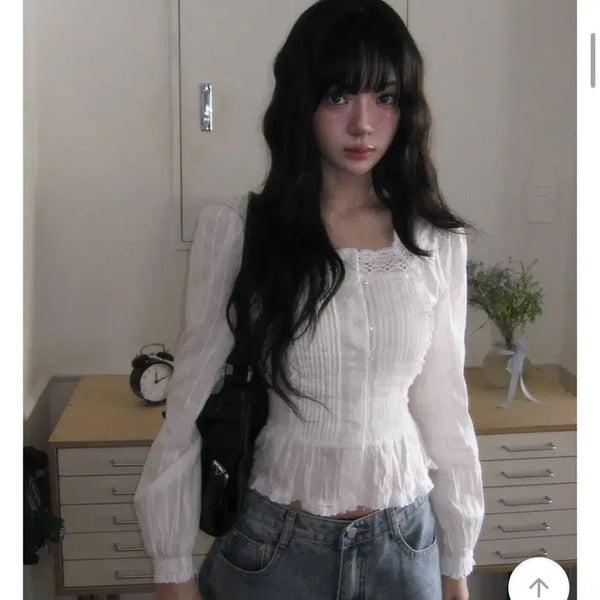 [BUNJANG] ModiMood Sio Square Blouse / 모디무드 시오 스퀘어 블라우스