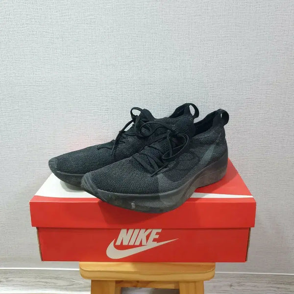 [BUNJANG] Nike Vapor Street Flyknit Black Running Shoes / 나이키 베이퍼스트릿 플라이니트 265