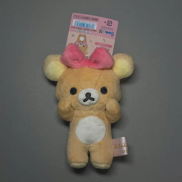 [BUNJANG] Rilakkuma Makeup Series Doll Keyring / 리락쿠마 메이크업 시리즈 인형 키링 리본