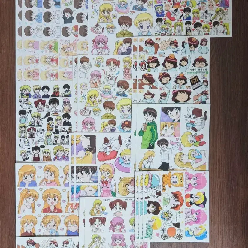 [BUNJANG] Dada Dada Anime Stickers (70 pcs) / 다다다 애니 인믹 인스 다꾸 스티커 띵 처분