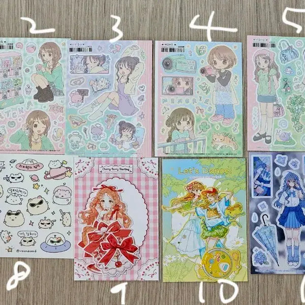 [BUNJANG] Various Brands Sticker Set (Laridayz, Rayeon Fancy, Roundwoof, Lalang) / [스티커 판매] 라연팬시, 랄랑, 라운드우프, 라리데이즈