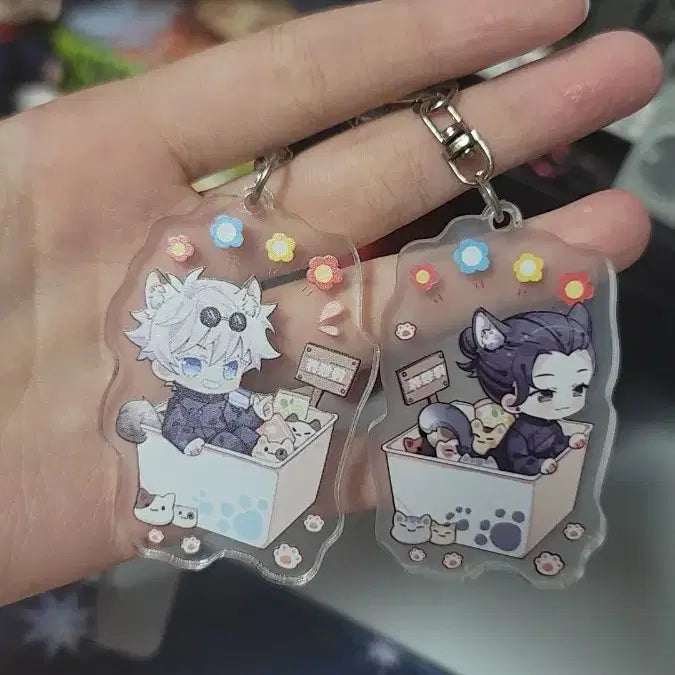 [BUNJANG] Jujutsu Kaisen Gojo Satoru & Geto Suguru Acrylic Keychain Set / 주술회전 고죠게토 아크릴 키링