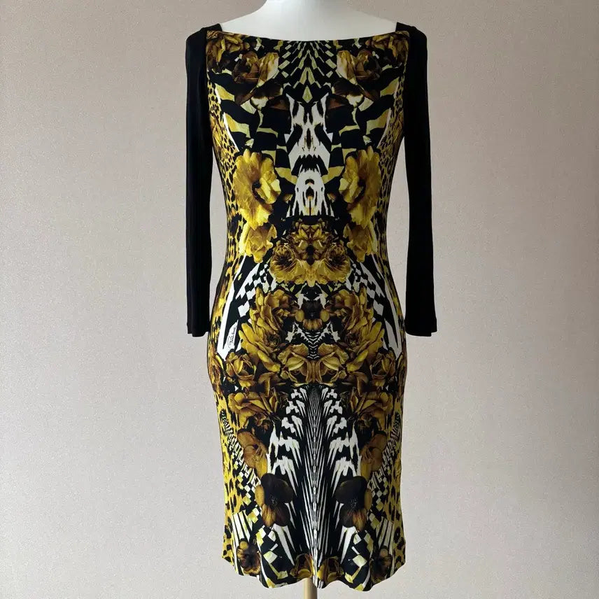 [BUNJANG] Roberto Cavalli Jersey Print Dress / [정품]Roberto Cavalli 로베르토 카발리 져지 프린트 원피스