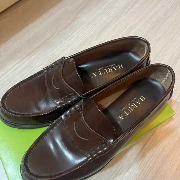 [BUNJANG] Haruta Penny Loafers Brown 245 / 하루타 페니로퍼 245 브라운
