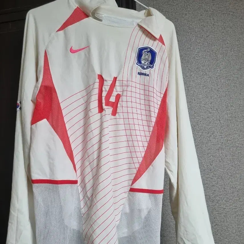 [BUNJANG] South Korea National Football Team 2002-2004 Away Long-Sleeve Player Issue Jersey - Size 95 (Lee Chun-soo) / 02-04 대한민국 이천수 95사이즈 02 월드컵 어웨이 긴팔