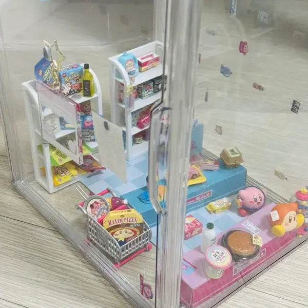 [BUNJANG] Kirby PupuPupu Market Acrylic Display Case Diorama Set / 커비 푸푸푸 마켓 아크릴 장식장