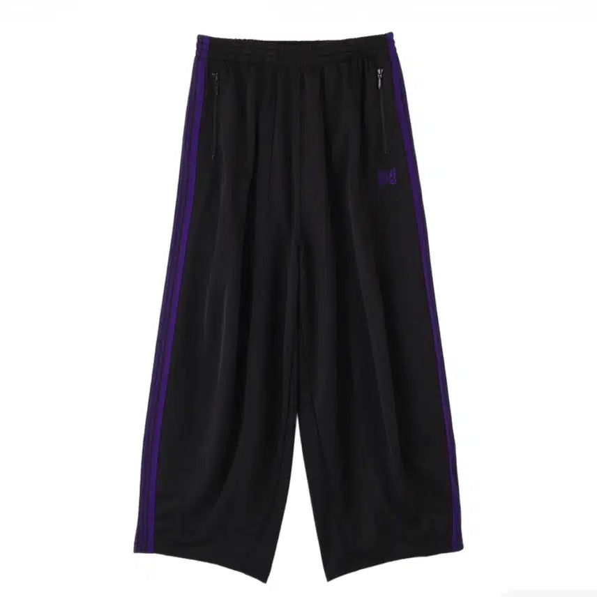 [BUNJANG] Needles LHP Limited HD Track Pants Poly Smooth Black/Brown S / [S] 니들스 LHP 한정 HD 트랙 팬츠 폴리 스무스 검보