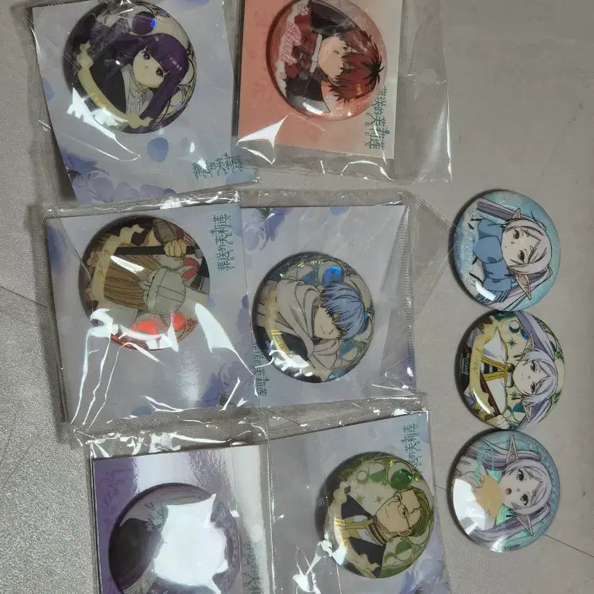 [BUNJANG] Frieren: Beyond Journey's End Chinese Kuji Can Badge Bundle / 장송의 프리렌 중국 쿠지 캔뱃지 일괄 양도