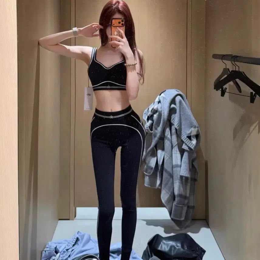 [BUNJANG] Alo Yoga Top and Bottom Set / 알로요가 Alo 상하의세트 요가 필라테스