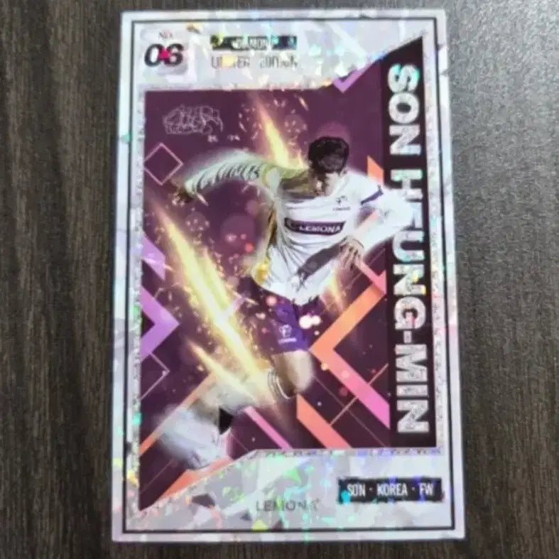 [BUNJANG] Lemona Son Heung-min Limited Edition Diamond Card / 레모나 손흥민 다이아 한정판 카드