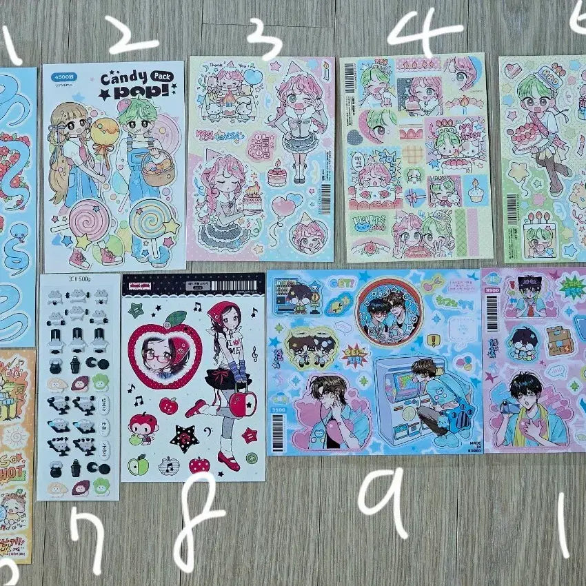 [BUNJANG] Mymoi, Maengsu Store, Mamma, Maxi Club Stickers / [스티커 판매] 마이모이, 맹수상점, 맘마, 맥시클럽