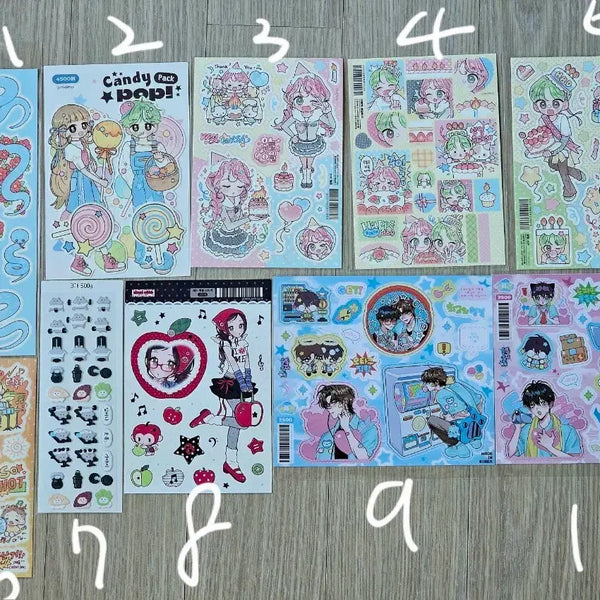 [BUNJANG] Mymoi, Maengsu Store, Mamma, Maxi Club Stickers / [스티커 판매] 마이모이, 맹수상점, 맘마, 맥시클럽