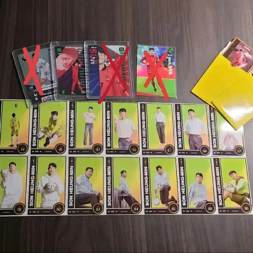 [BUNJANG] Son Heung-min Lemona Panini Card Set / 손흥민 (레모나 카드,파니니 카드)카드