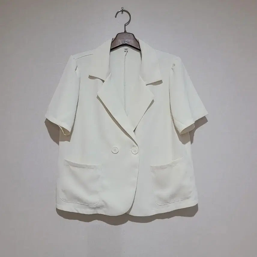[BUNJANG] Double Button Puff Jacket / 더블 단추 퍼프 자켓