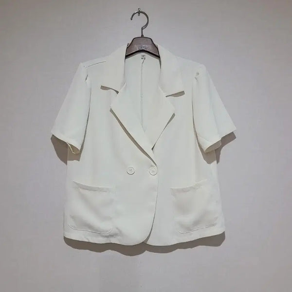 [BUNJANG] Double Button Puff Jacket / 더블 단추 퍼프 자켓
