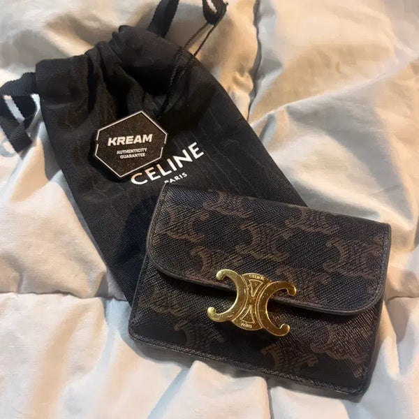 [BUNJANG] Celine Triomphe Card Holder Tan / (크림정품) 셀린느 트리옹프 카드지갑 탠