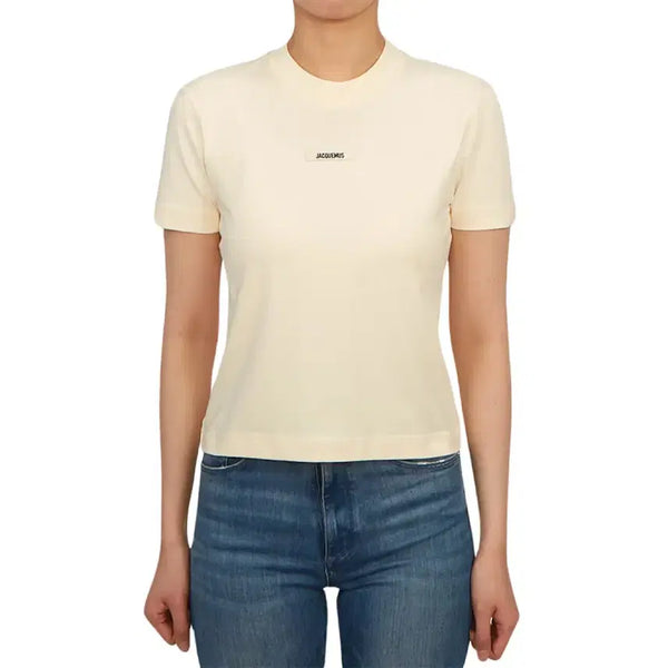 [BUNJANG] Jacquemus Cropped T-Shirt Yellow S / 자크뮈스 크롭 반팔티 옐로우 S