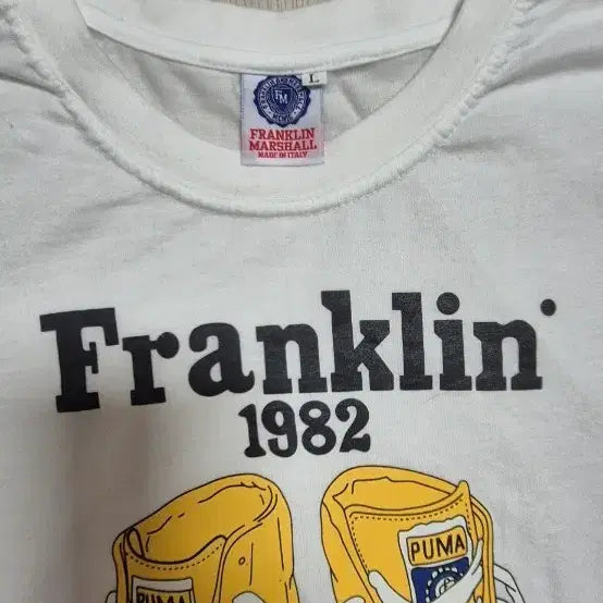 [BUNJANG] Franklin & Marshall x Puma Graphic T-Shirt / 플랭클린 앤 마샬 퓨마 티셔츠 95