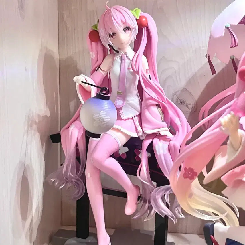 [BUNJANG] Taito Hatsune Miku Sakura Miku Lantern Figure / 박스o) 타이토 사쿠라 미쿠 연등 피규어 하츠네 미쿠