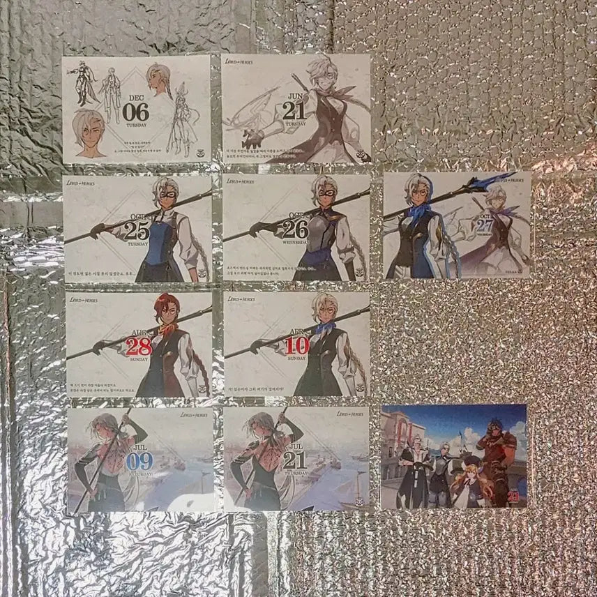 [BUNJANG] Lord of Heroes Helga 10 Photocards Set / (tt)헬가 10장 로드오브히어로즈 로오히