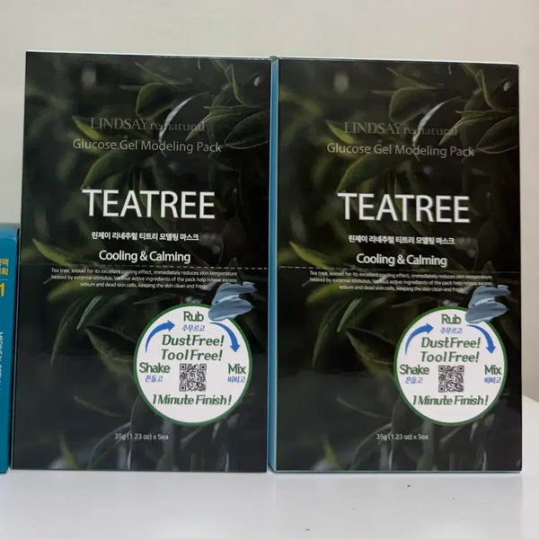 [BUNJANG] Linzy Lineatural Tea Tree Modeling Mask (5 Sheets, Sealed) / 미개봉) 린제이 리네추럴 티트리 모델링 마스크 모델링팩 5개입