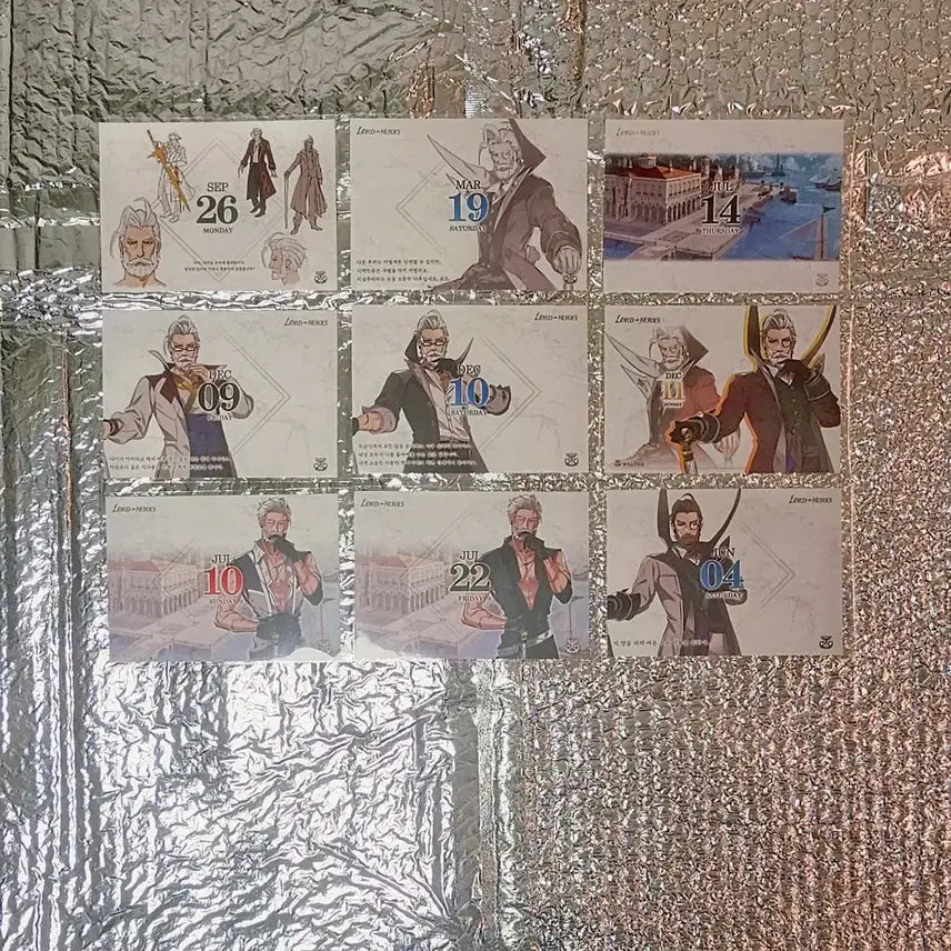 [BUNJANG] Lord of Heroes Walther 9 Photocards / (tt)발터 9장 로드오브히어로즈 로오히