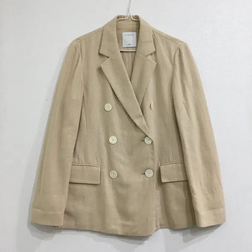 [BUNJANG] Sandro Double-Button Linen Jacket / SANDRO 산드로 더블버튼 린넨 자켓