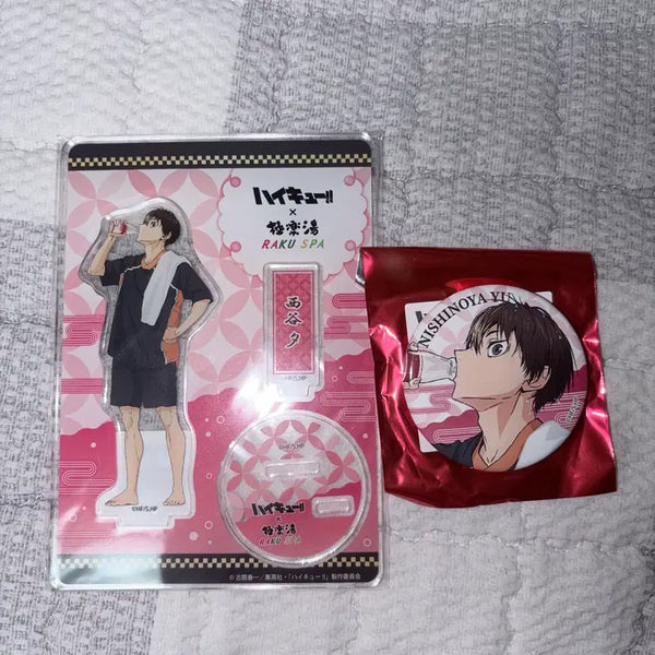 [BUNJANG] Haikyuu Nishinoya Rakuspa Acrylic Can Badge Bundle Set / 하이큐 니시노야 극락탕 라쿠스파 아크릴 캔뱃지 일괄